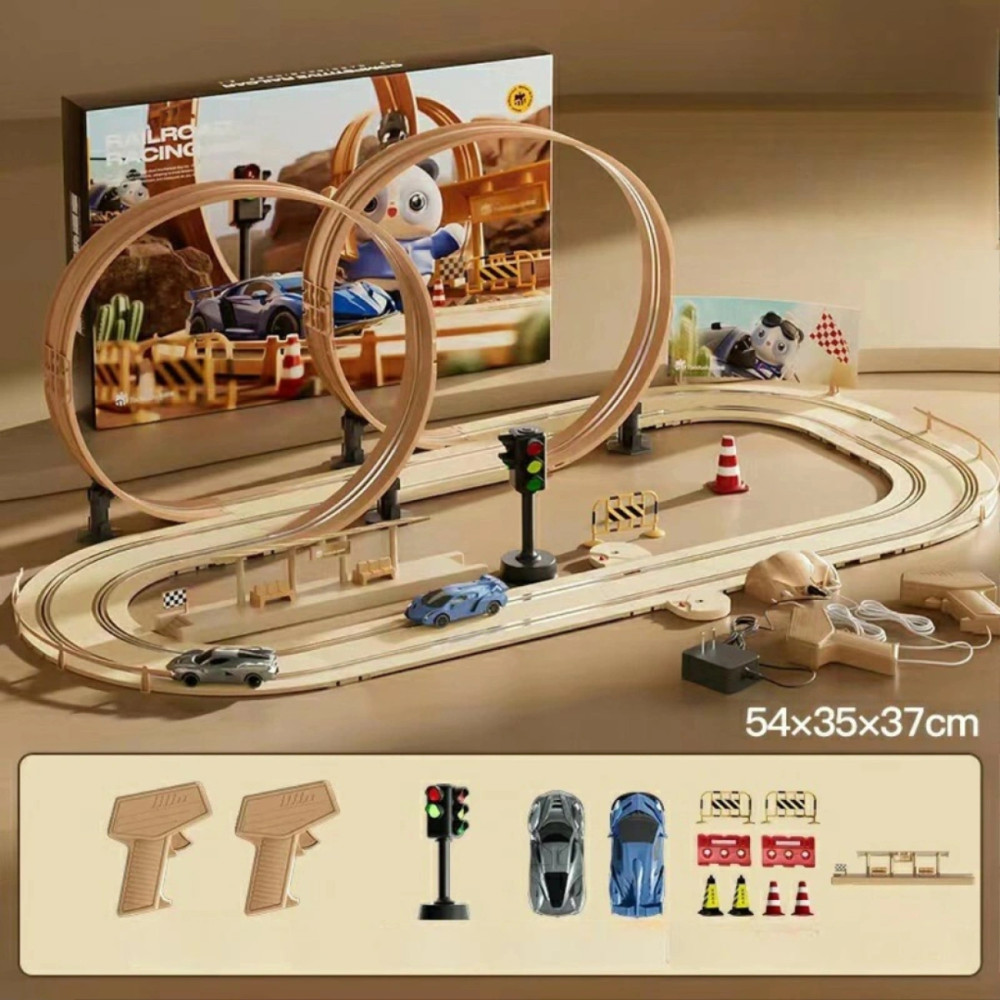 Детский автотрек с петлями, машинками и контролерами