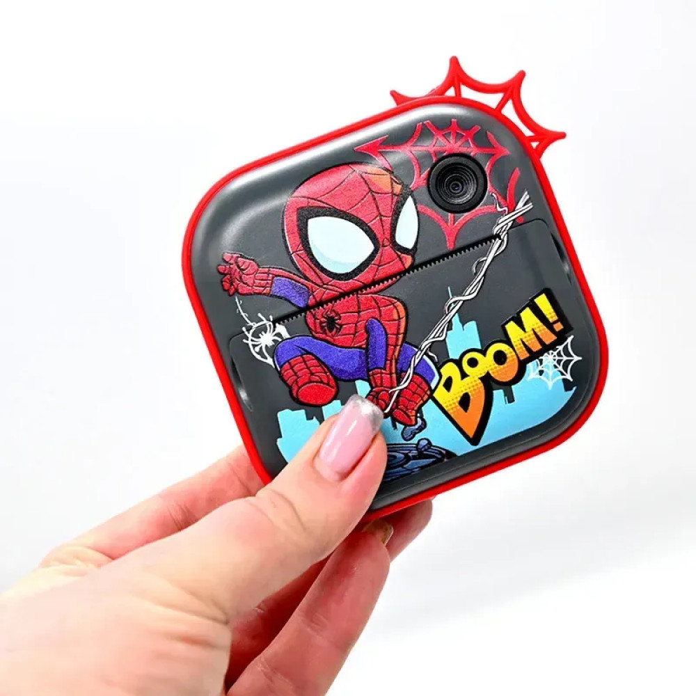 Детский фотоаппарат с моментальной печатью в стиле Человека Паука