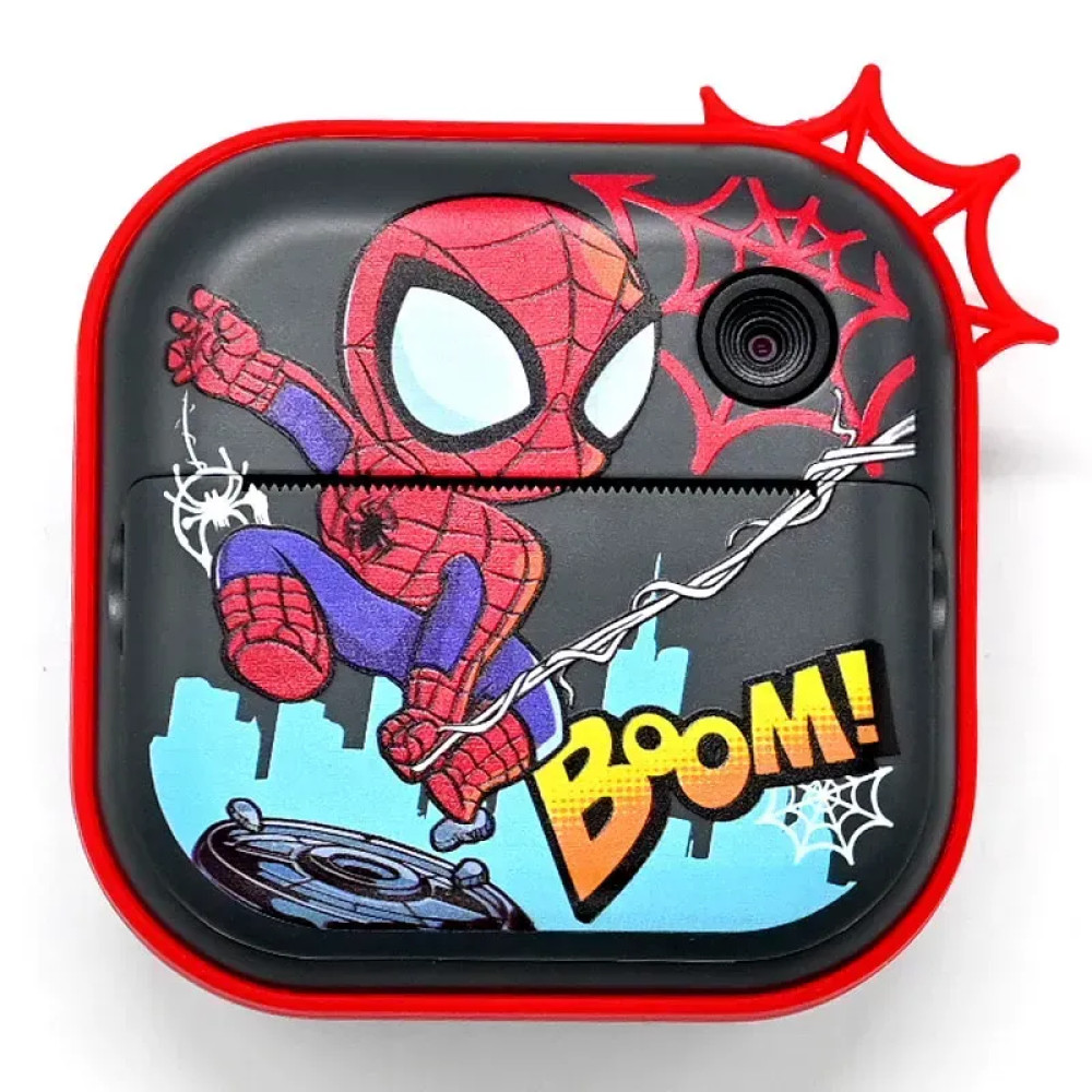 Детский фотоаппарат с моментальной печатью в стиле Человека Паука