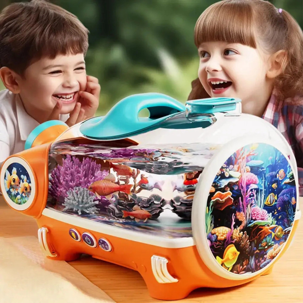 Аквариум 5 литров для юных исследователей, с подсветкой