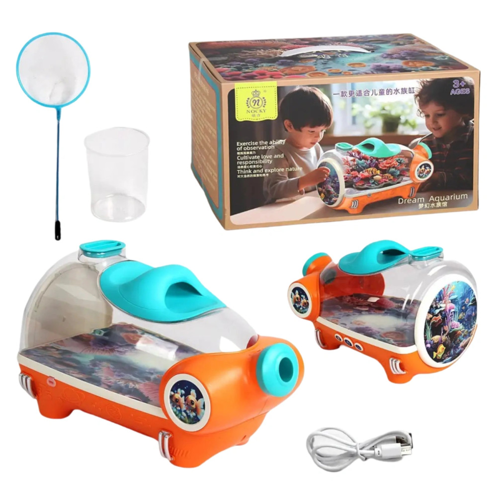 Аквариум 5 литров для юных исследователей, с подсветкой