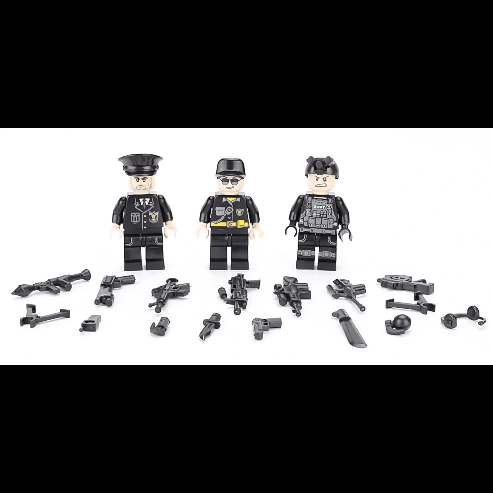 Полицейский конструктор Lego 3в1, 700 деталей