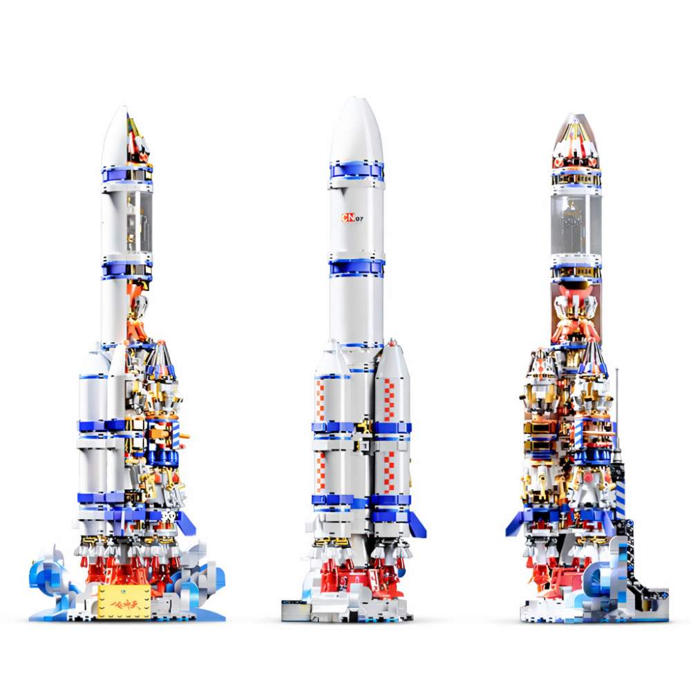 Constructor Rachetă, 1099 piese, în cutie cadou cu instrucțiuni