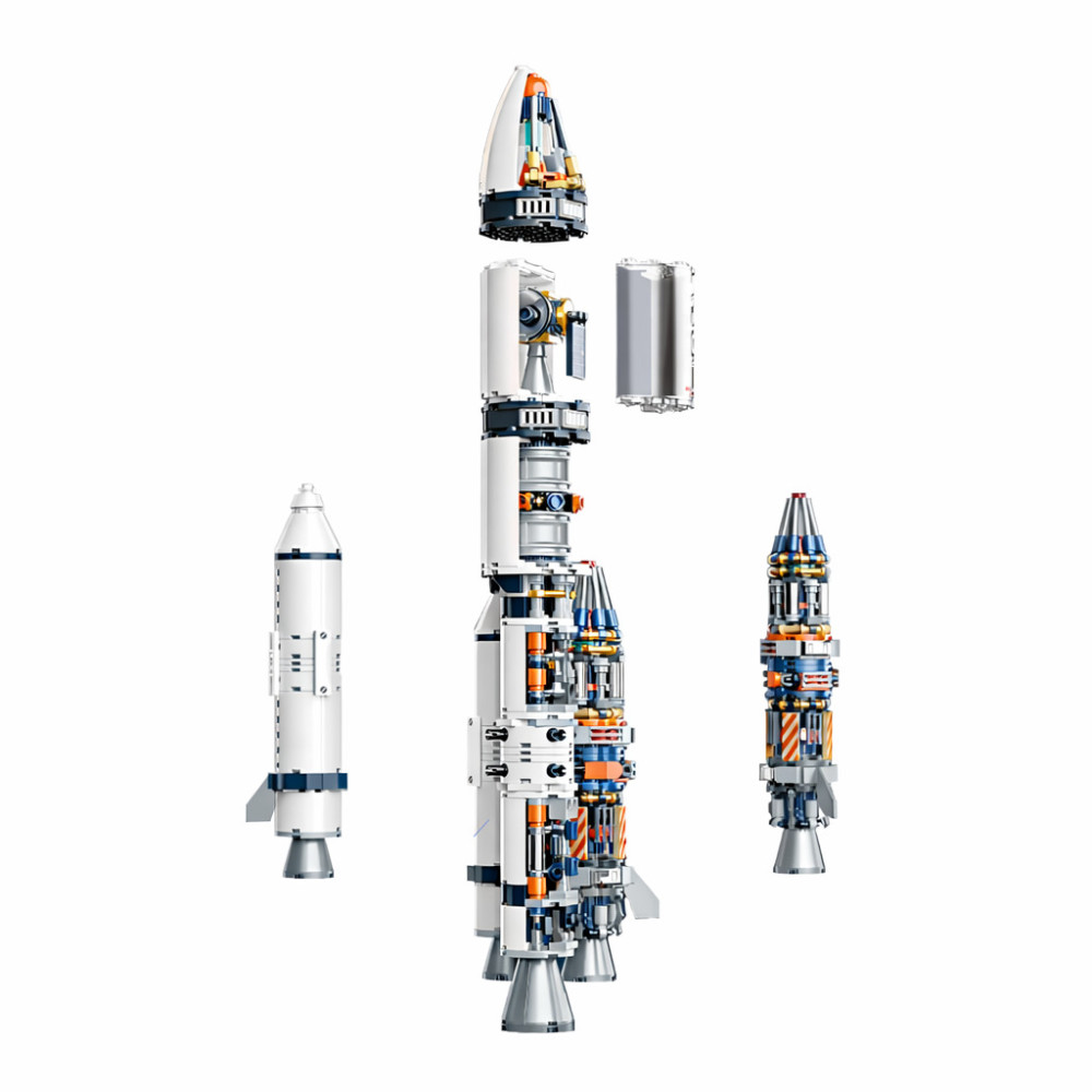 Constructor Rachetă, 1099 piese, în cutie cadou cu instrucțiuni