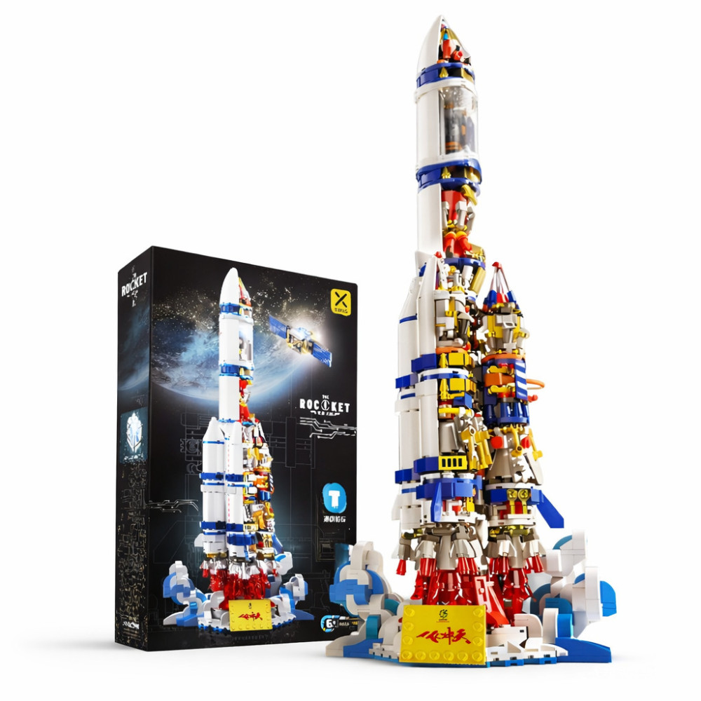 Constructor Rachetă, 1099 piese, în cutie cadou cu instrucțiuni