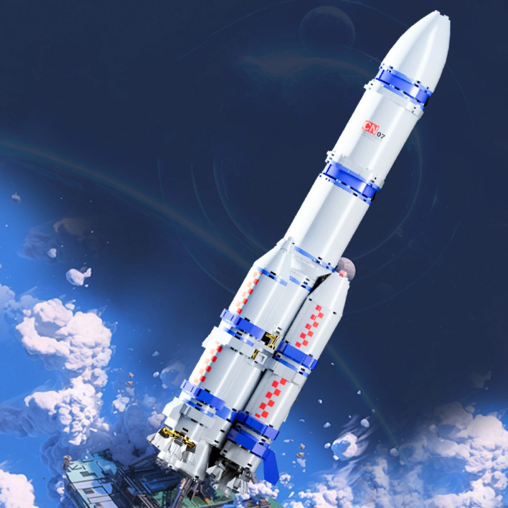 Конструктор Ракета, 1099 деталей, в подарочной коробке с инструкцией