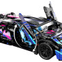Конструктор Lamborghini Cyberpunk с дистанционным управлением и подсветкой, 1314 деталей