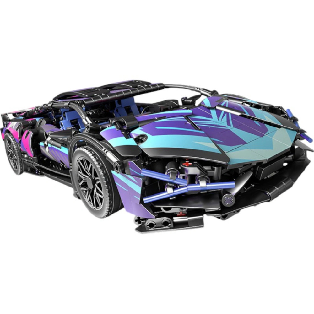 Конструктор Lamborghini Cyberpunk с дистанционным управлением и подсветкой, 1314 деталей
