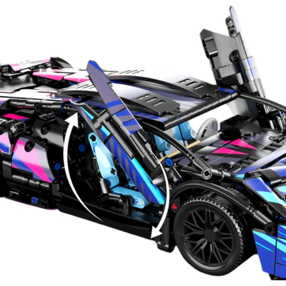 Конструктор Lamborghini Cyberpunk на 1314 деталей, с инструкцией