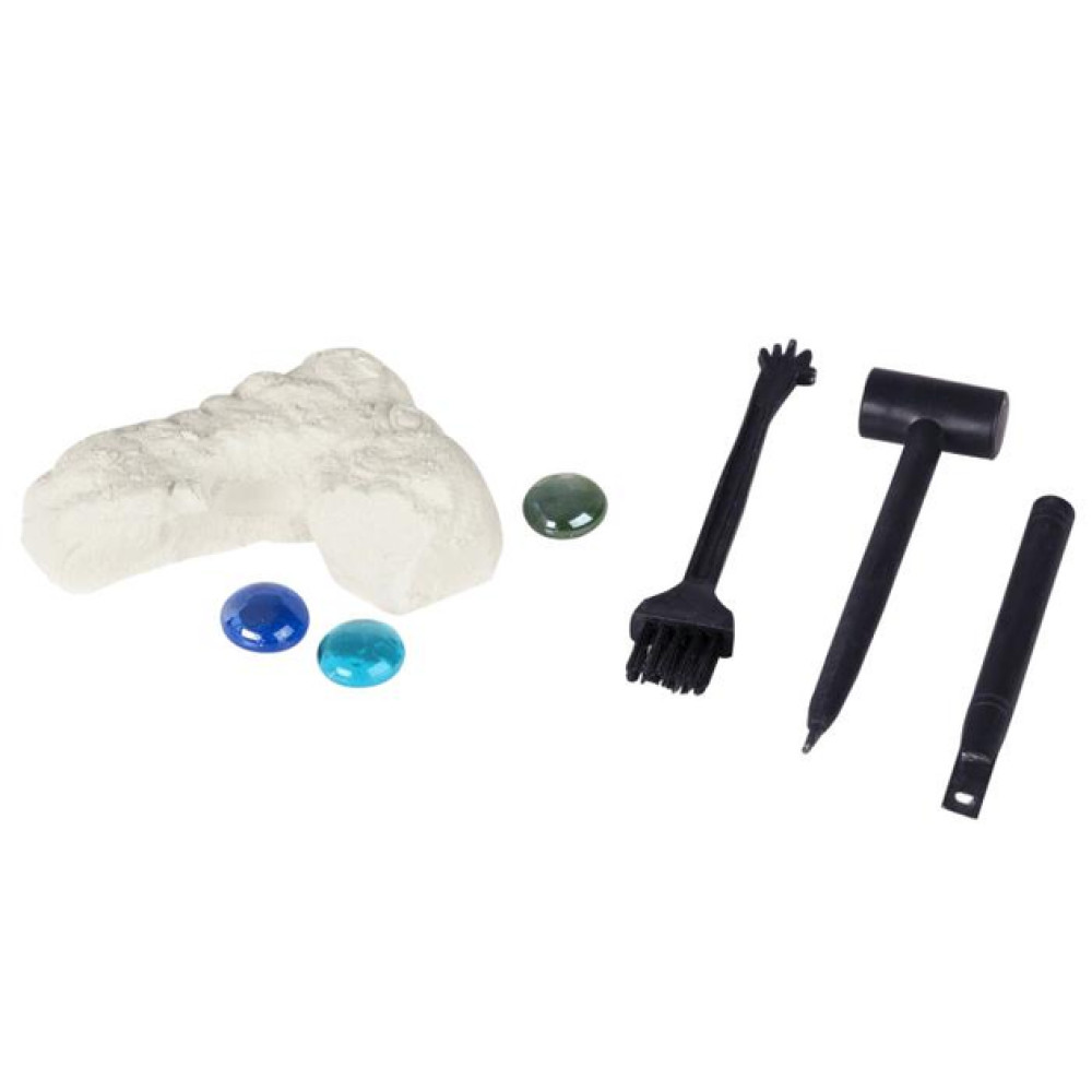 Набор для раскопок и покраски динозавров в кейсе.