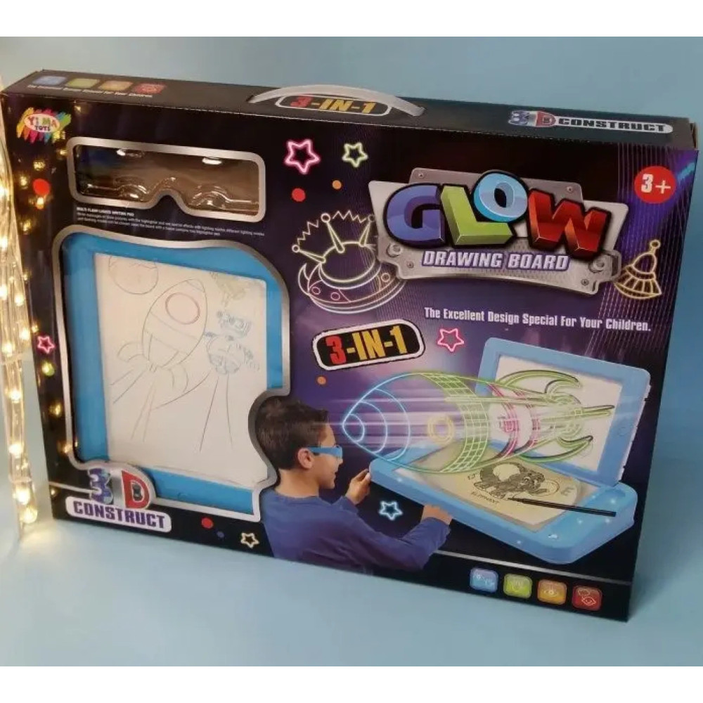 3D-доска для рисования с подсветкой