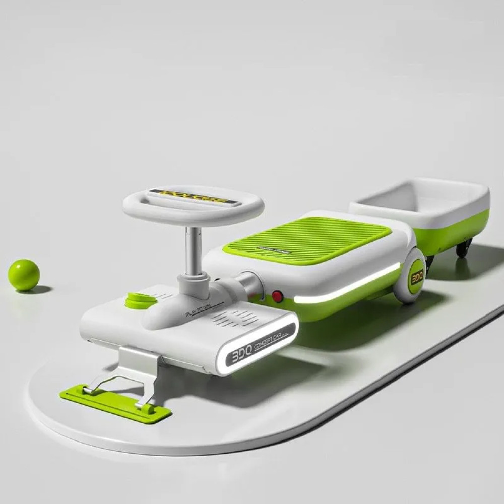 Электромобиль BDQ S08 Green, аккумуляторный, с резиновыми колесами