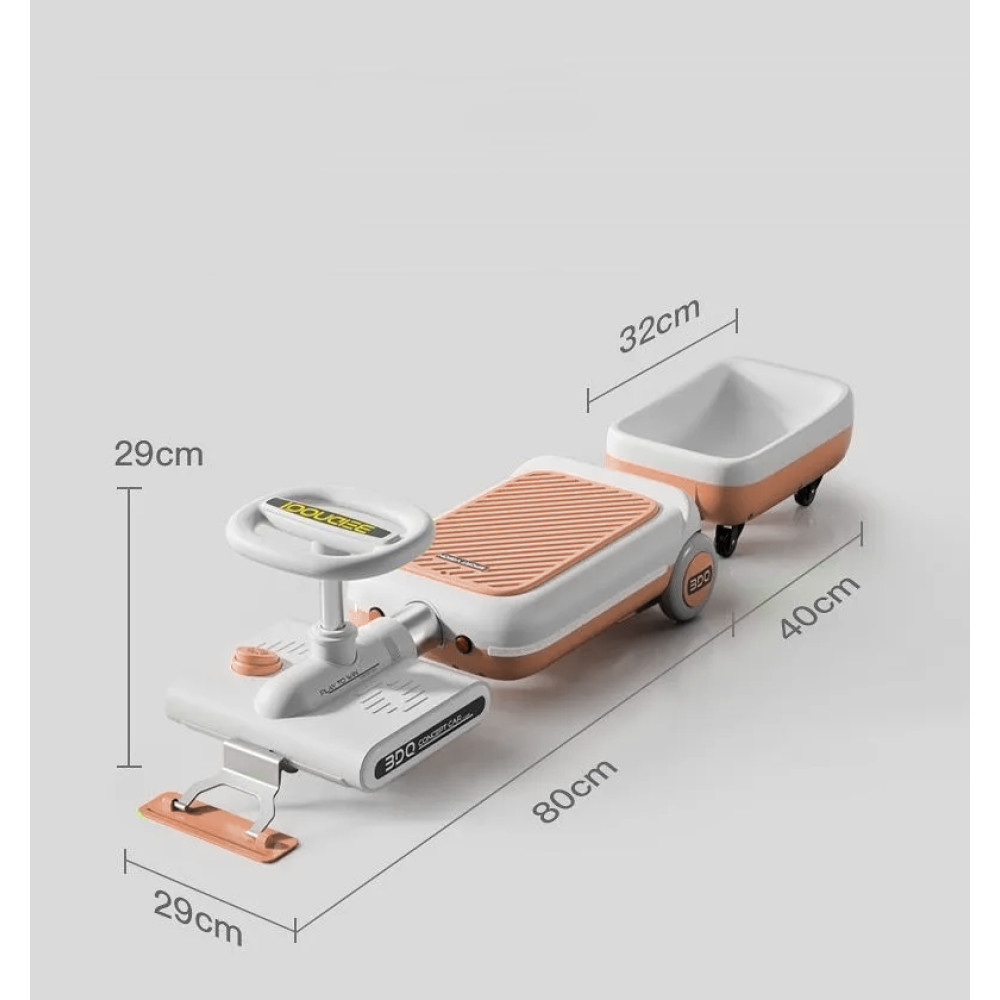Электромобиль BDQ S08, аккумуляторный, с резиновыми колесами