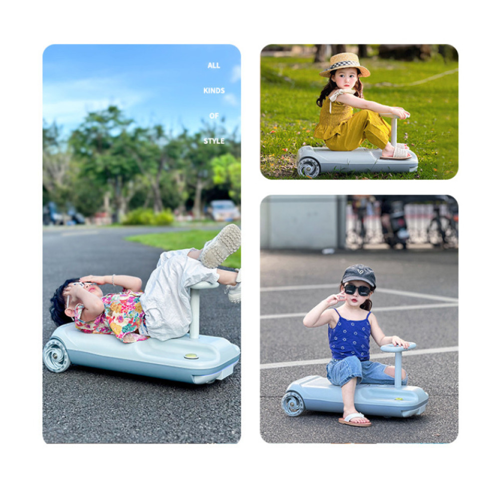 Магнитный транспорт-каток для детей со световыми эффектами колес