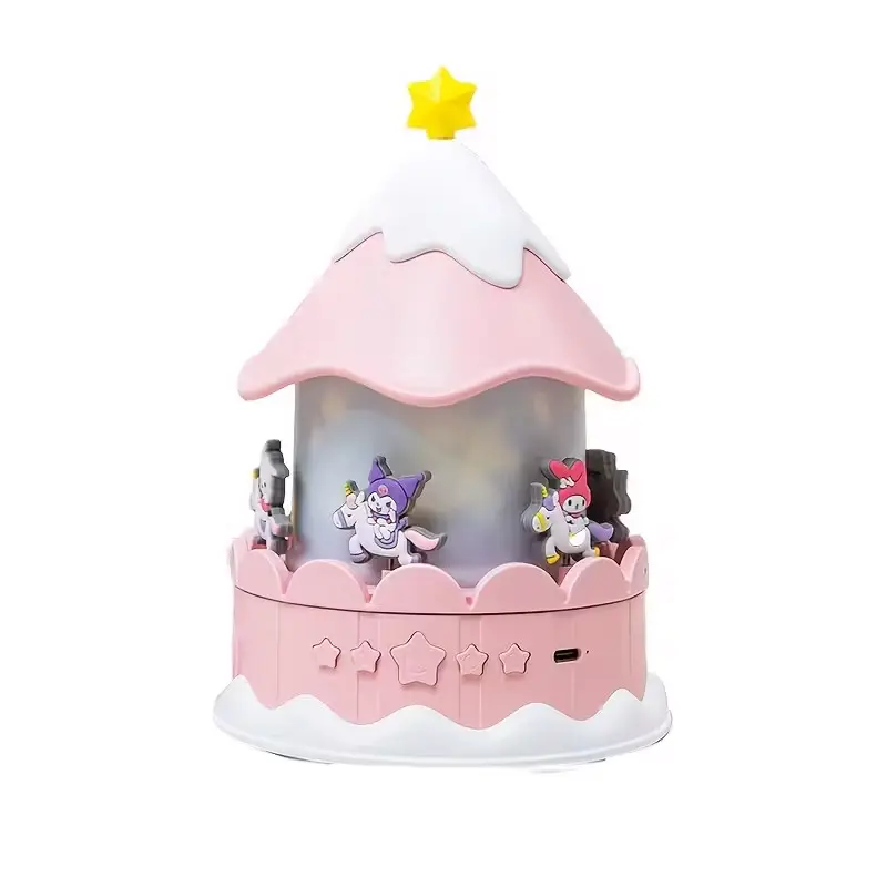 Светильник-проектор в стиле Курами USB подключением с вращением на 360°