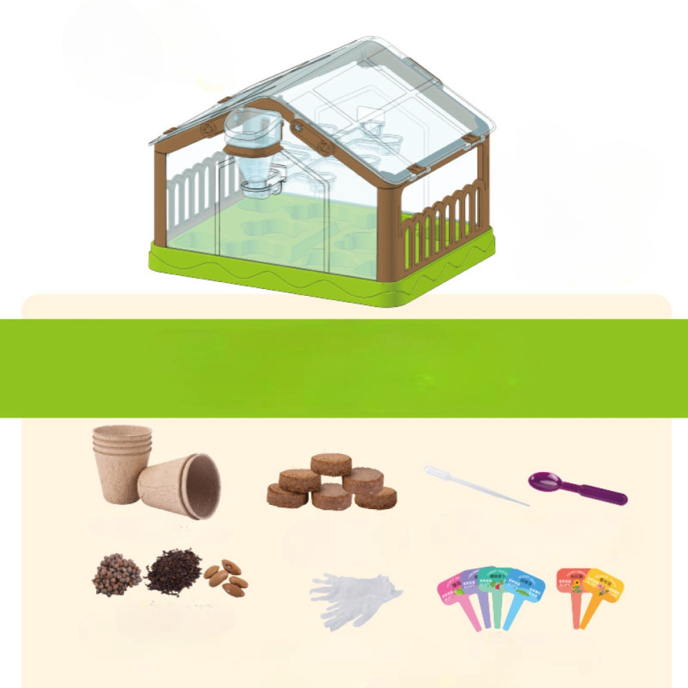 Детская мини-теплица с солнечной панелью