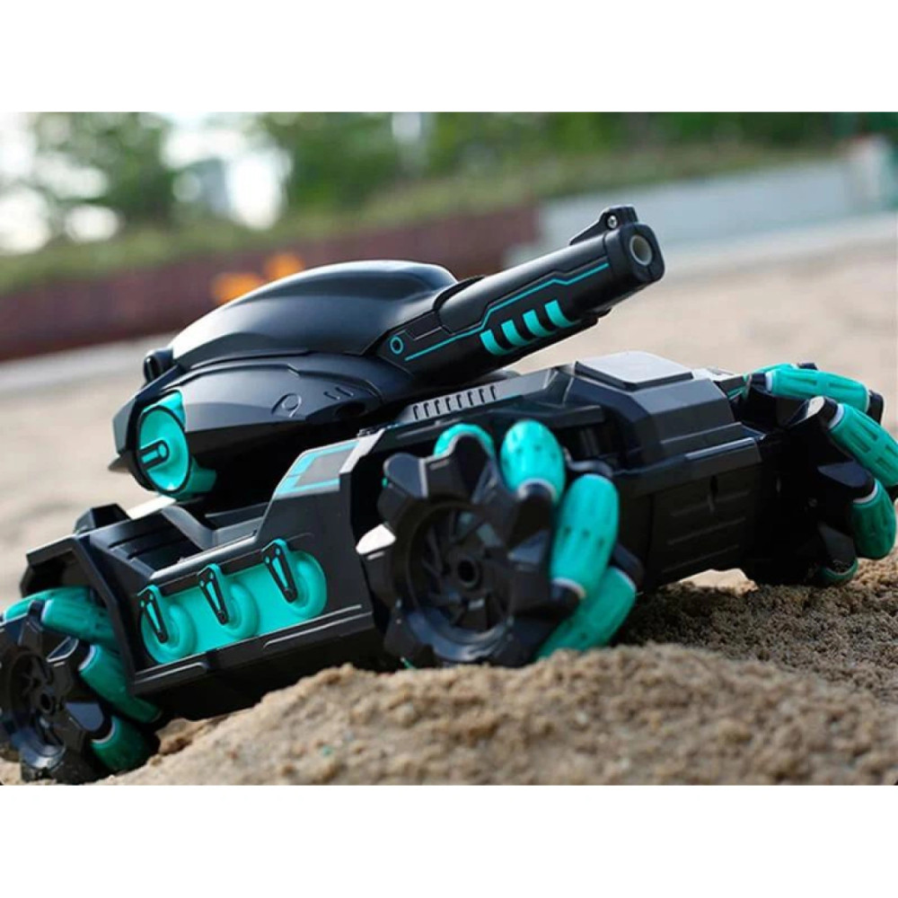 Радиоуправляемый танк с управлением браслетом и подсветкой