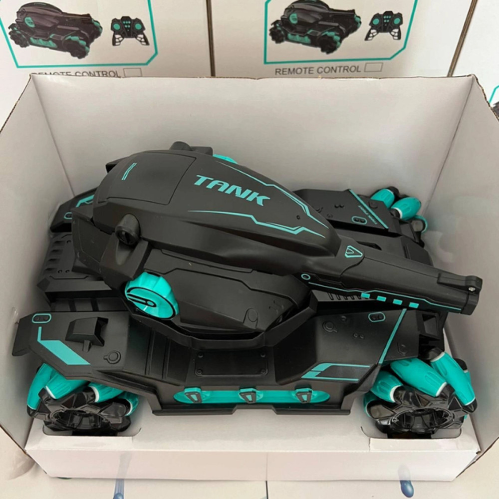 Радиоуправляемый танк с управлением браслетом и подсветкой