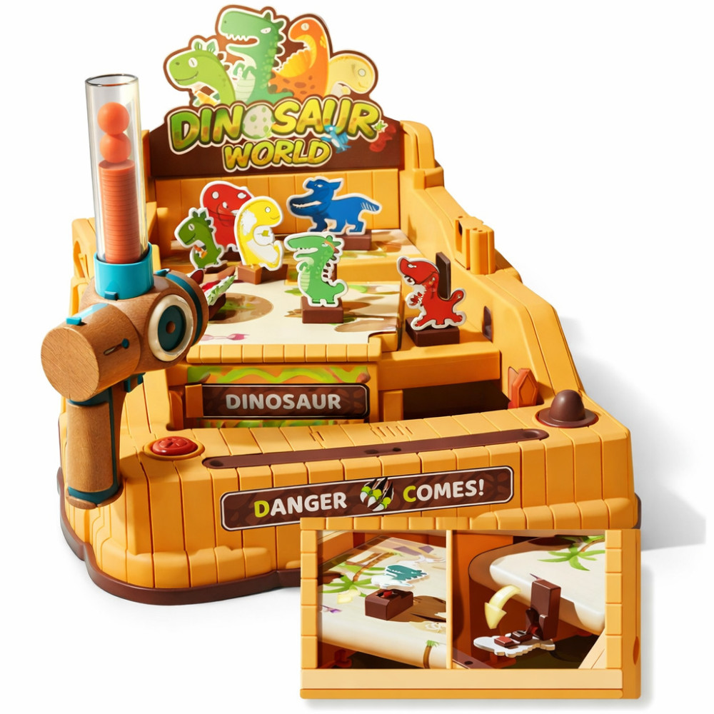 Pinball de masă pentru copii cu dinozaur