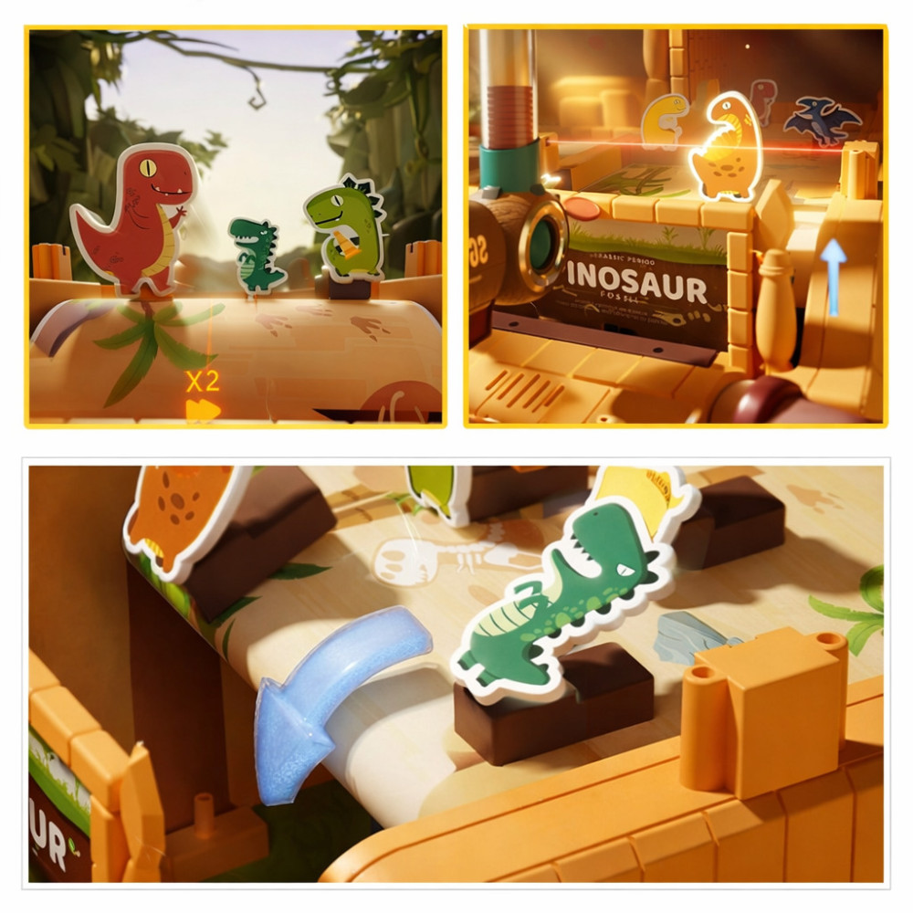 Pinball de masă pentru copii cu dinozaur