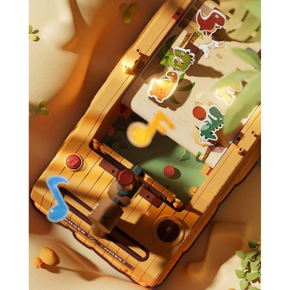 Детский настольный пинбол с динозавром