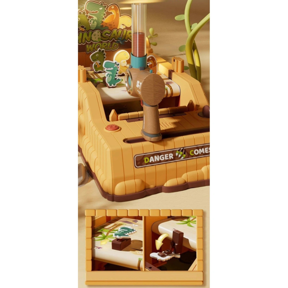 Детский настольный пинбол с динозавром