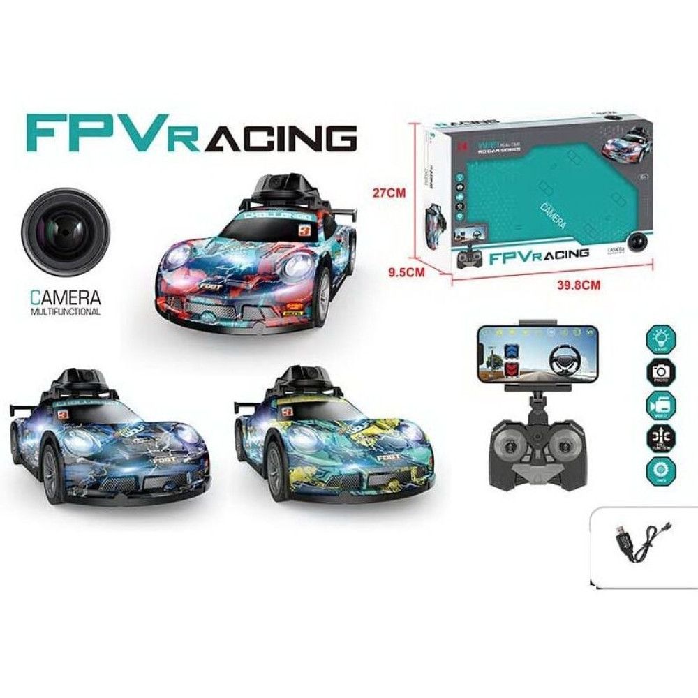 Гоночная машинка с Wi-Fi камерой и ДУ через смартфон