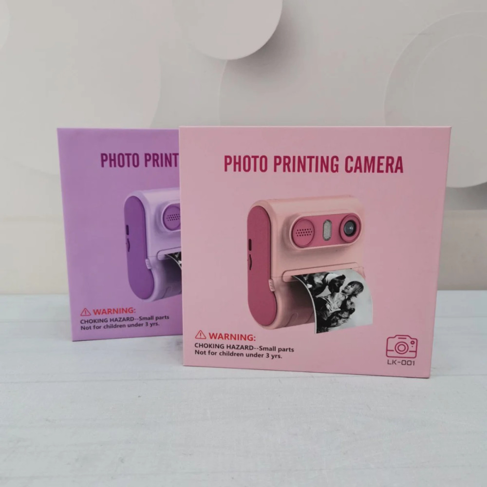 Камера-принтер для детей в трех цветах