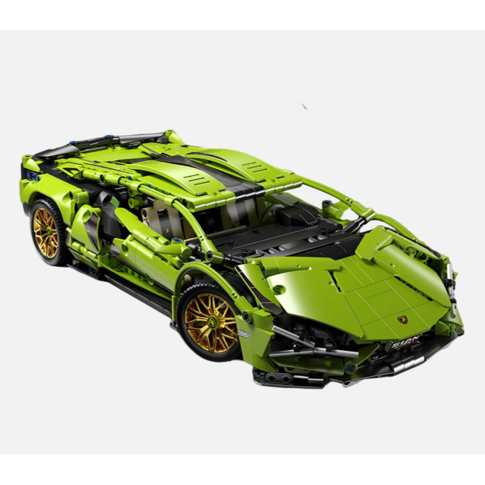Конструктор Lamborghini Green на 1314 деталей, с инструкцией