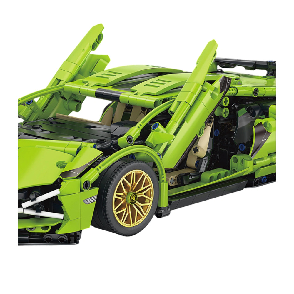 Конструктор Lamborghini Green на 1314 деталей, с инструкцией