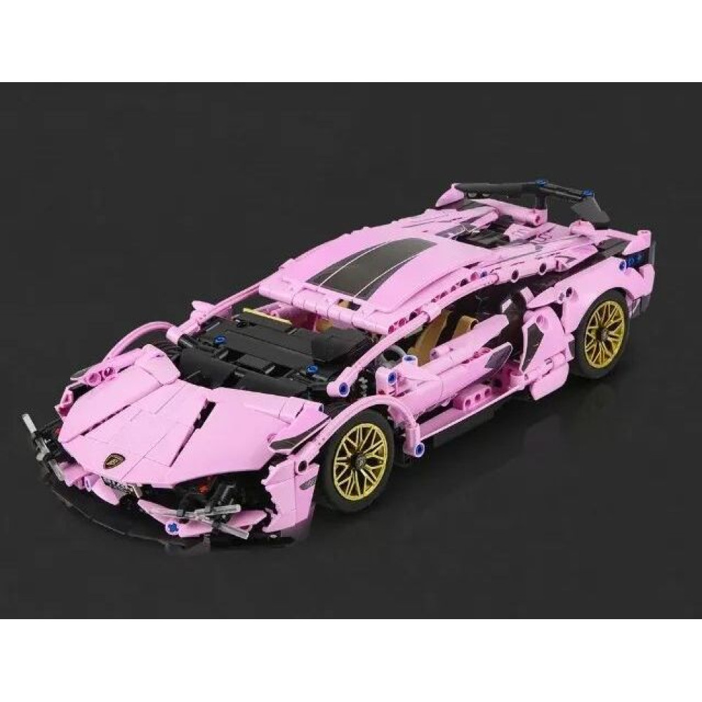 Конструктор Lamborghini Pink на 1314 деталей, с инструкцией