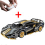 Конструктор Lamborghini Black с дистанционным управлением и подсветкой, 1314 деталей