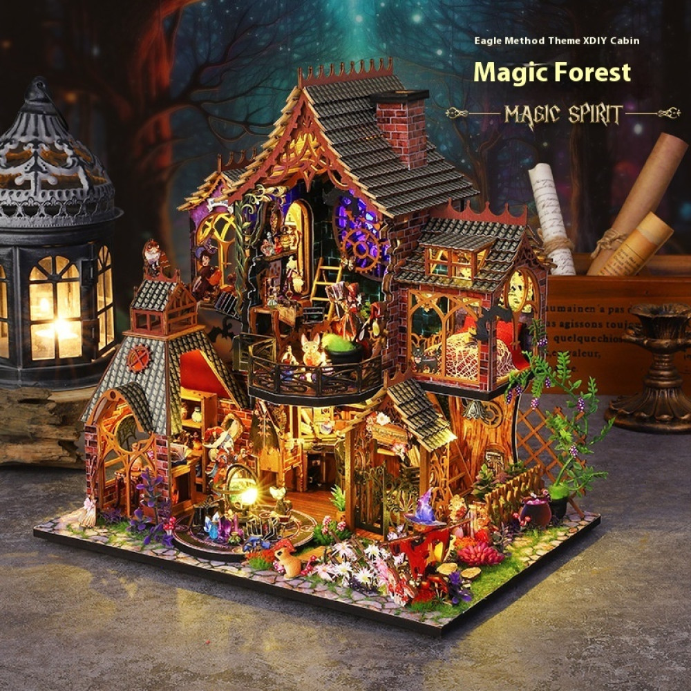 Румбокс конструктор "Волшебный лес" миниатюрный набор с LED-подсветкой