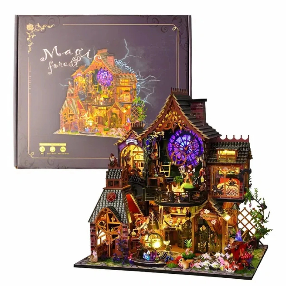 Румбокс конструктор "Волшебный лес" миниатюрный набор с LED-подсветкой