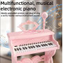 Детское электронное пианино с микрофоном и подсветкой