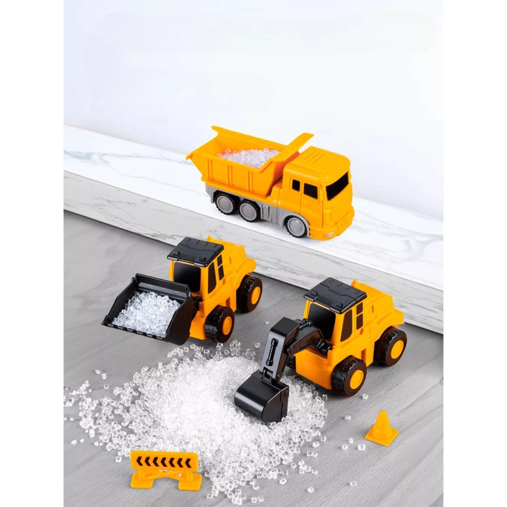 Желтый магнитный робот 8в1 в контейнере для хранения