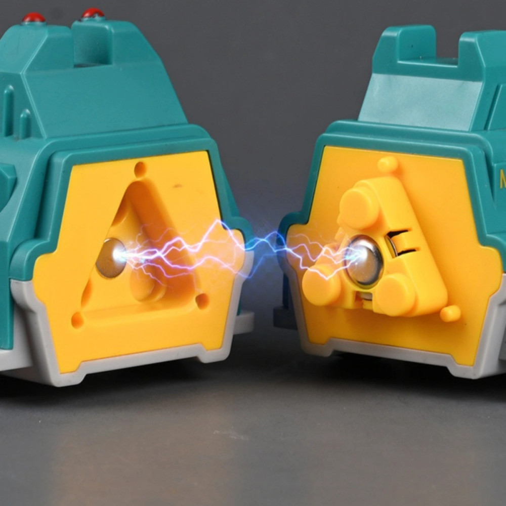 Голубой магнитный конструтор-робот 3в1