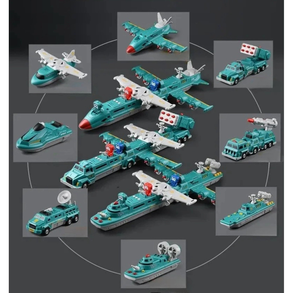 Синий магнитный робот, в контейнере, 39 деталей