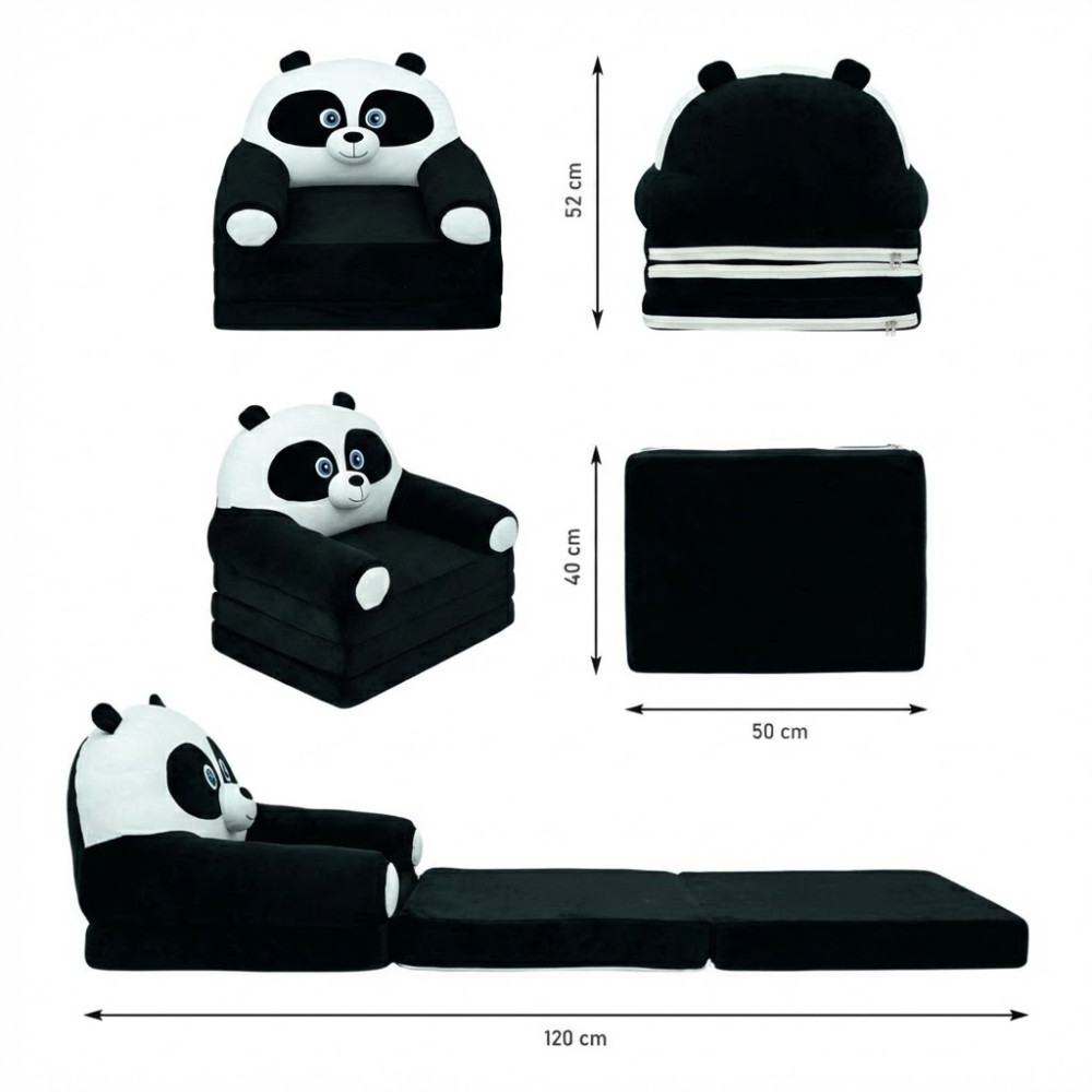 Fotoliu pentru copii în formă de Panda