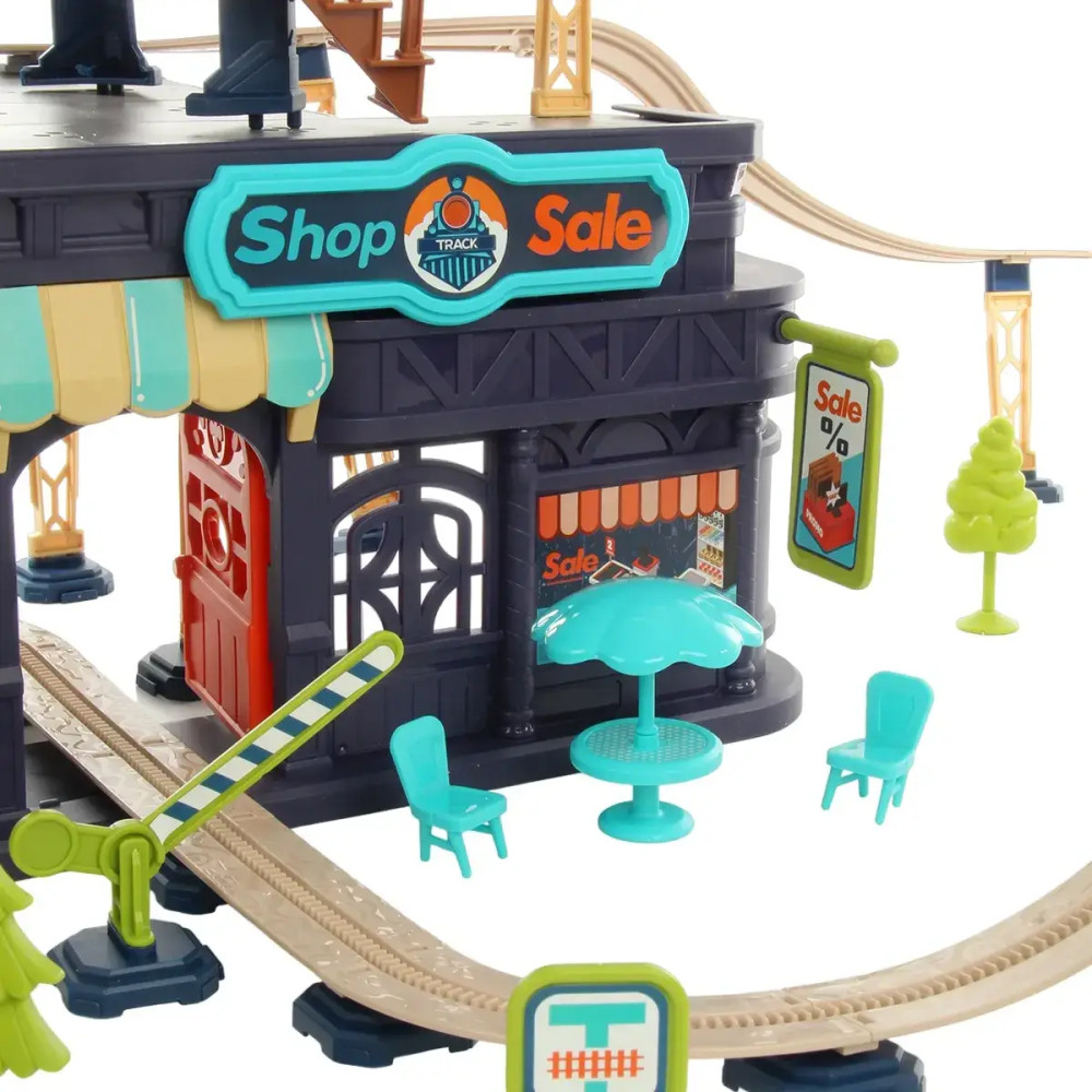 Трек-железная дорога из 217 деталей в компактном чемоданчике