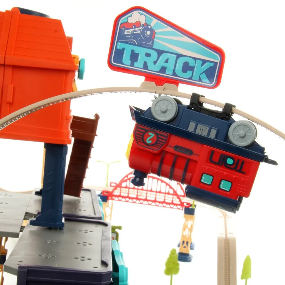 Трек-железная дорога из 217 деталей в компактном чемоданчике