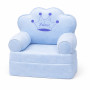 Детское мягкое кресло трансформер в виде принца с раскладным спальным местом на два отделения