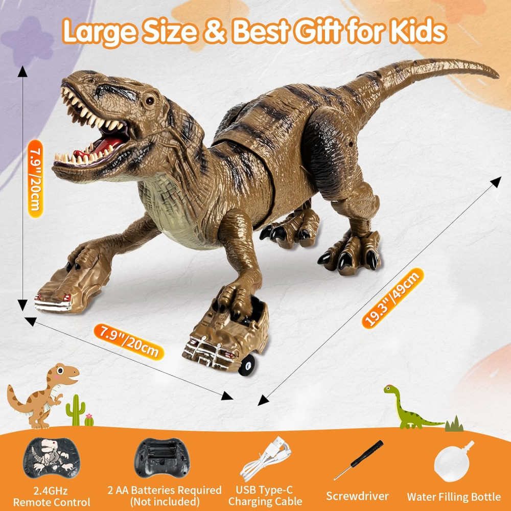 Радиоуправляемый динозавр T-Rex с эффектами для детей