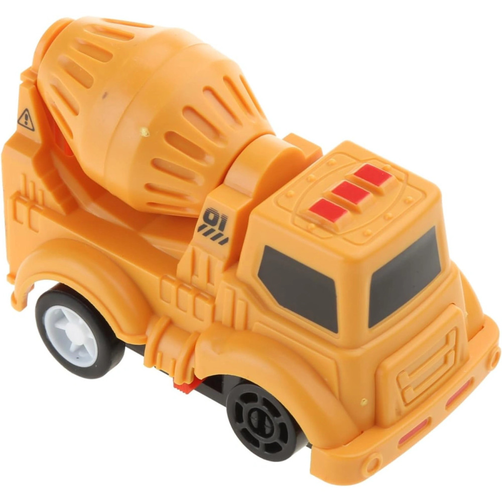 Пазловый детский автотрек с бетономешалкой, дорожка-пазл