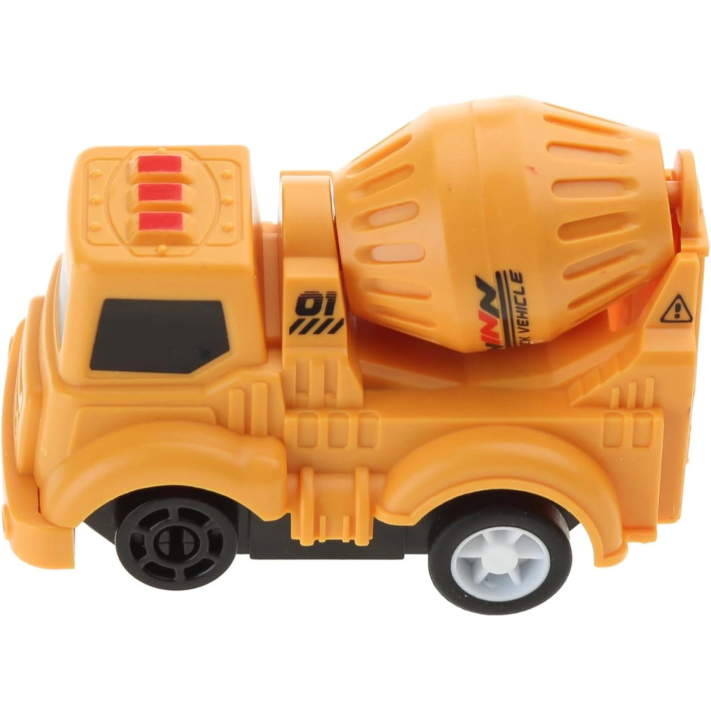 Пазловый детский автотрек с бетономешалкой, дорожка-пазл