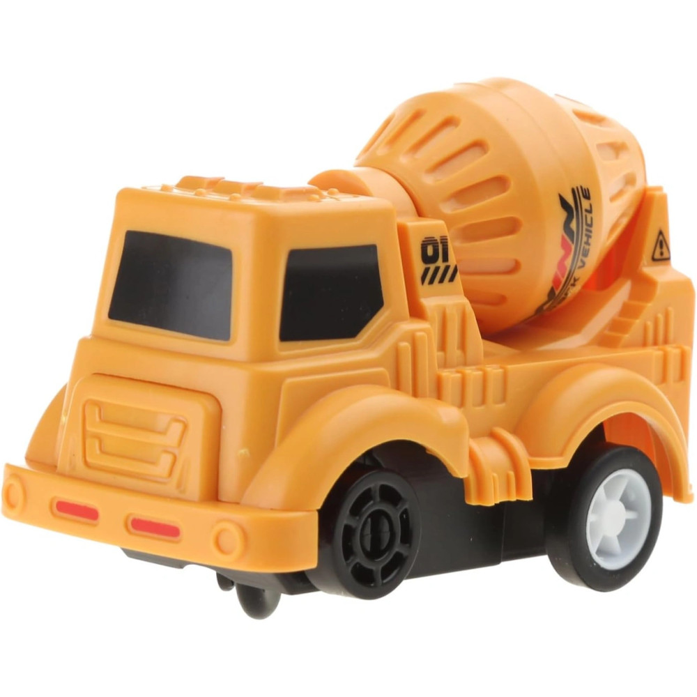 Пазловый детский автотрек с бетономешалкой, дорожка-пазл