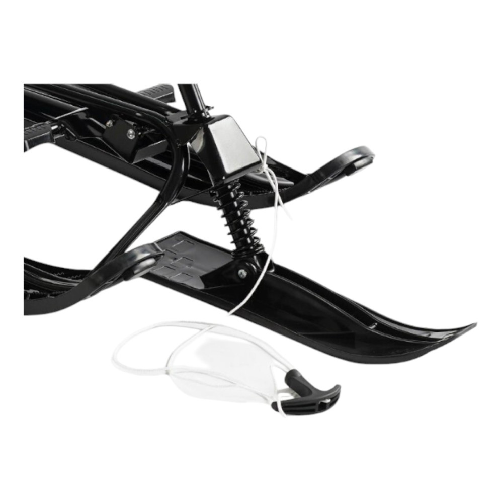 Снегокат с рулевым управлением и мягким сиденьем