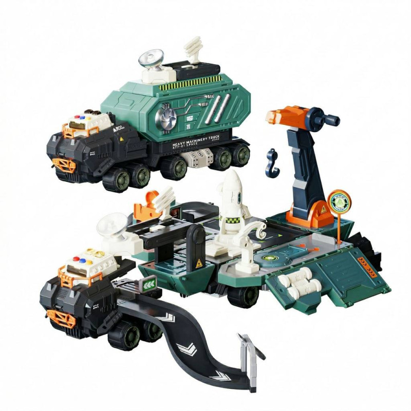 Stație cosmică sub formă de camion mașinuță-transformer 2în1