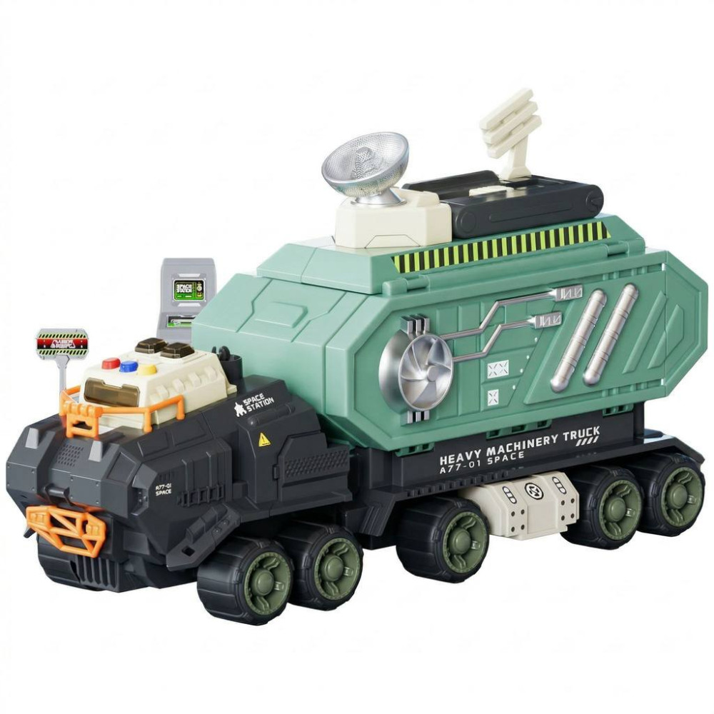 Stație cosmică sub formă de camion mașinuță-transformer 2în1