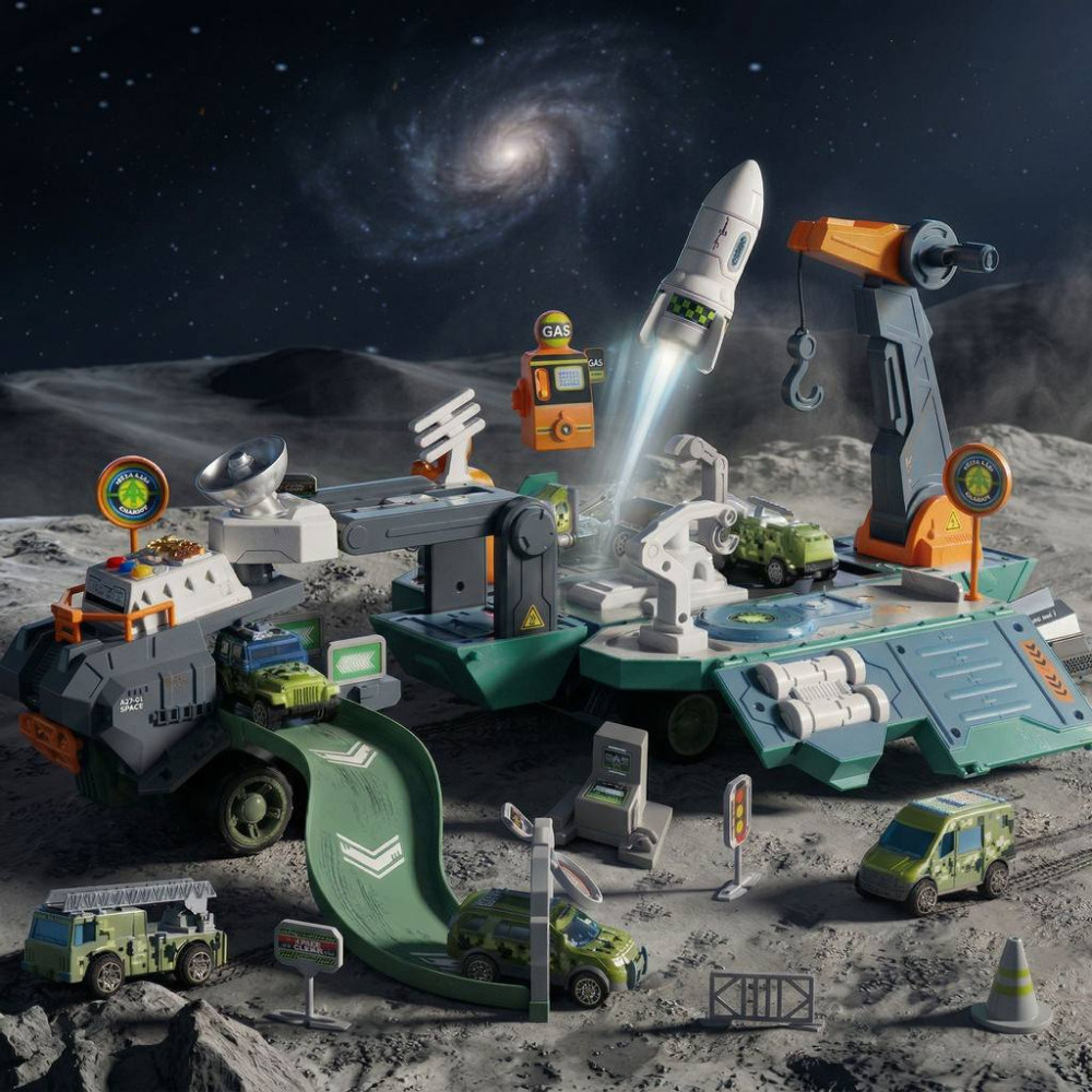 Stație cosmică sub formă de camion mașinuță-transformer 2în1